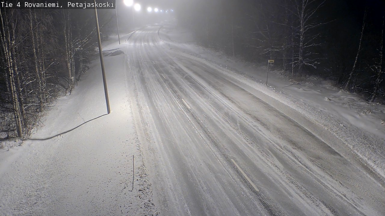Weather Camera Image Road 4 Rovaniemi, Petäjäskoski, Rovaniemi, Lappi