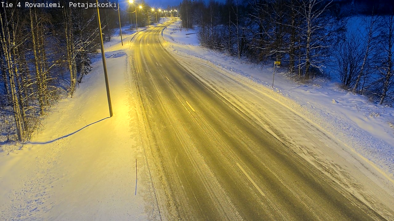 Weather Camera Image Road 4 Rovaniemi, Petäjäskoski, Rovaniemi, Lappi