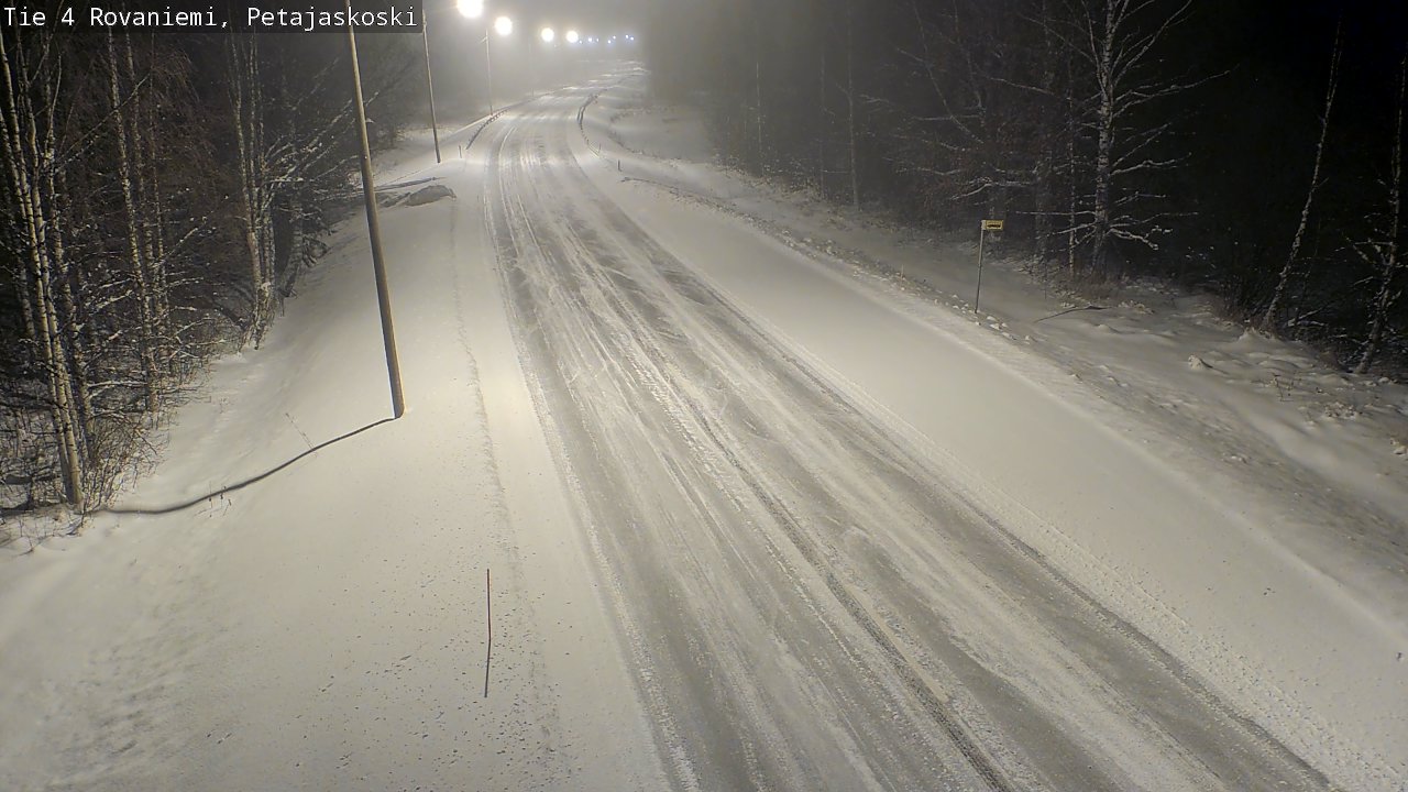Weather Camera Image Road 4 Rovaniemi, Petäjäskoski, Rovaniemi, Lappi