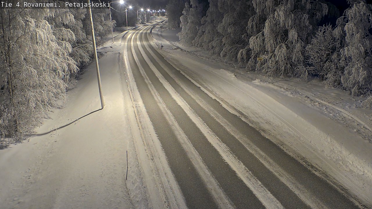 Weather Camera Image Väg 4 Rovaniemi, Petäjäskoski, Rovaniemi, Lappi