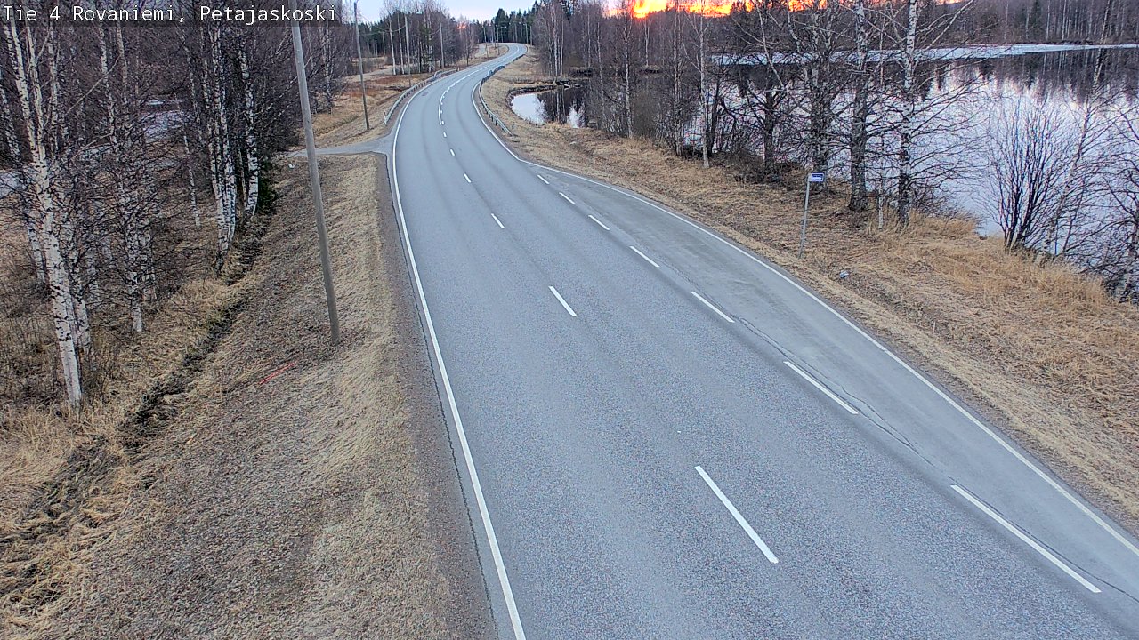 Weather Camera Image Road 4 Rovaniemi, Petäjäskoski, Rovaniemi, Lappi