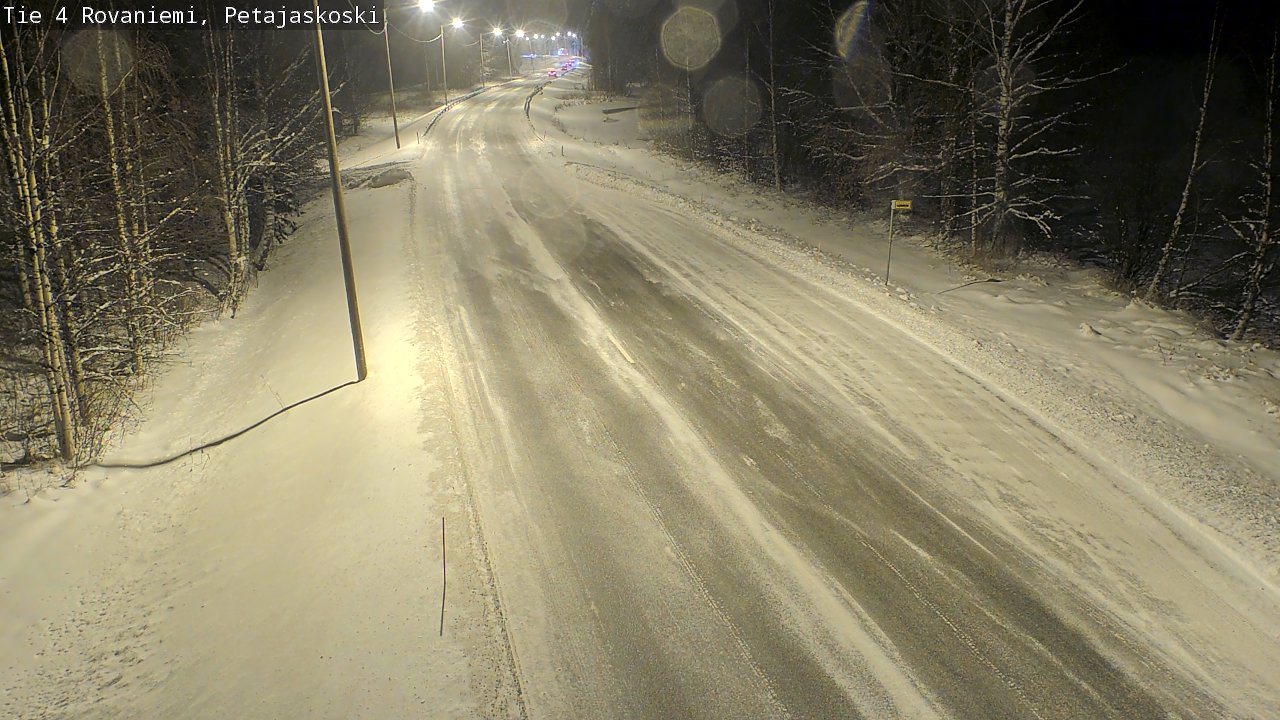 Weather Camera Image Road 4 Rovaniemi, Petäjäskoski, Rovaniemi, Lappi