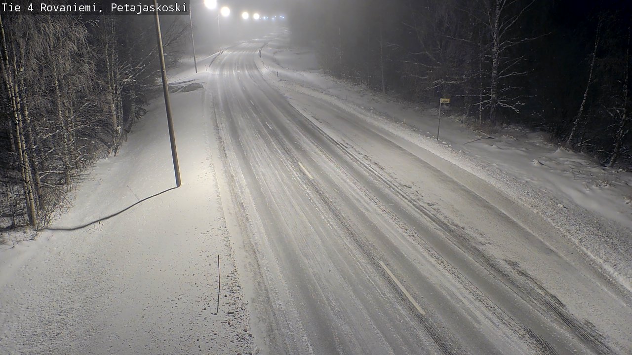 Weather Camera Image Road 4 Rovaniemi, Petäjäskoski, Rovaniemi, Lappi