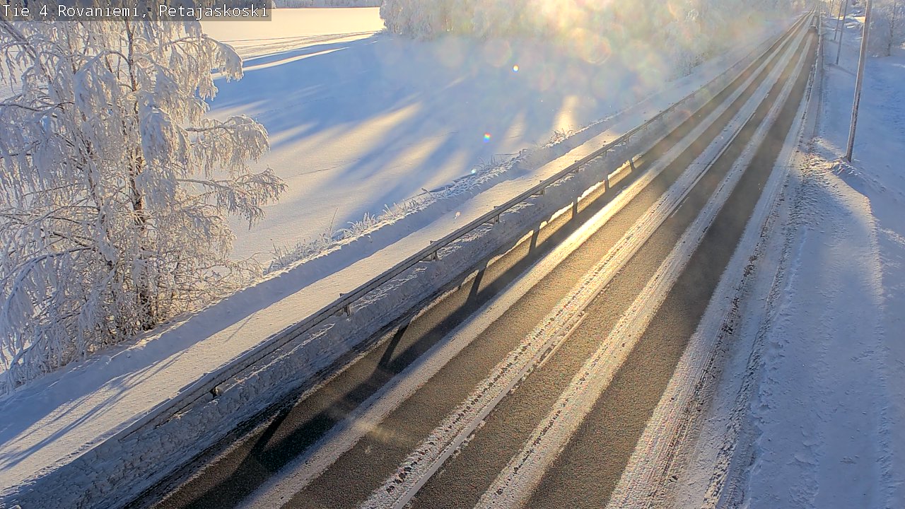 Weather Camera Image Road 4 Rovaniemi, Petäjäskoski, Rovaniemi, Lappi