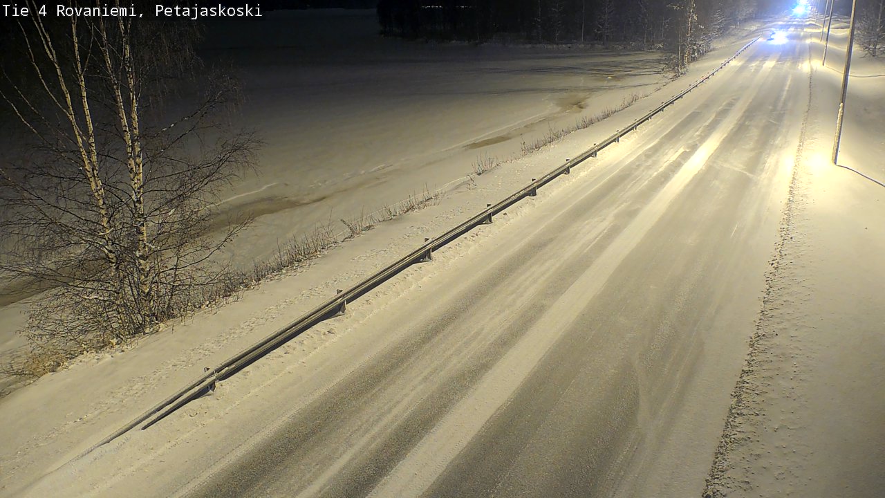 Weather Camera Image Road 4 Rovaniemi, Petäjäskoski, Rovaniemi, Lappi