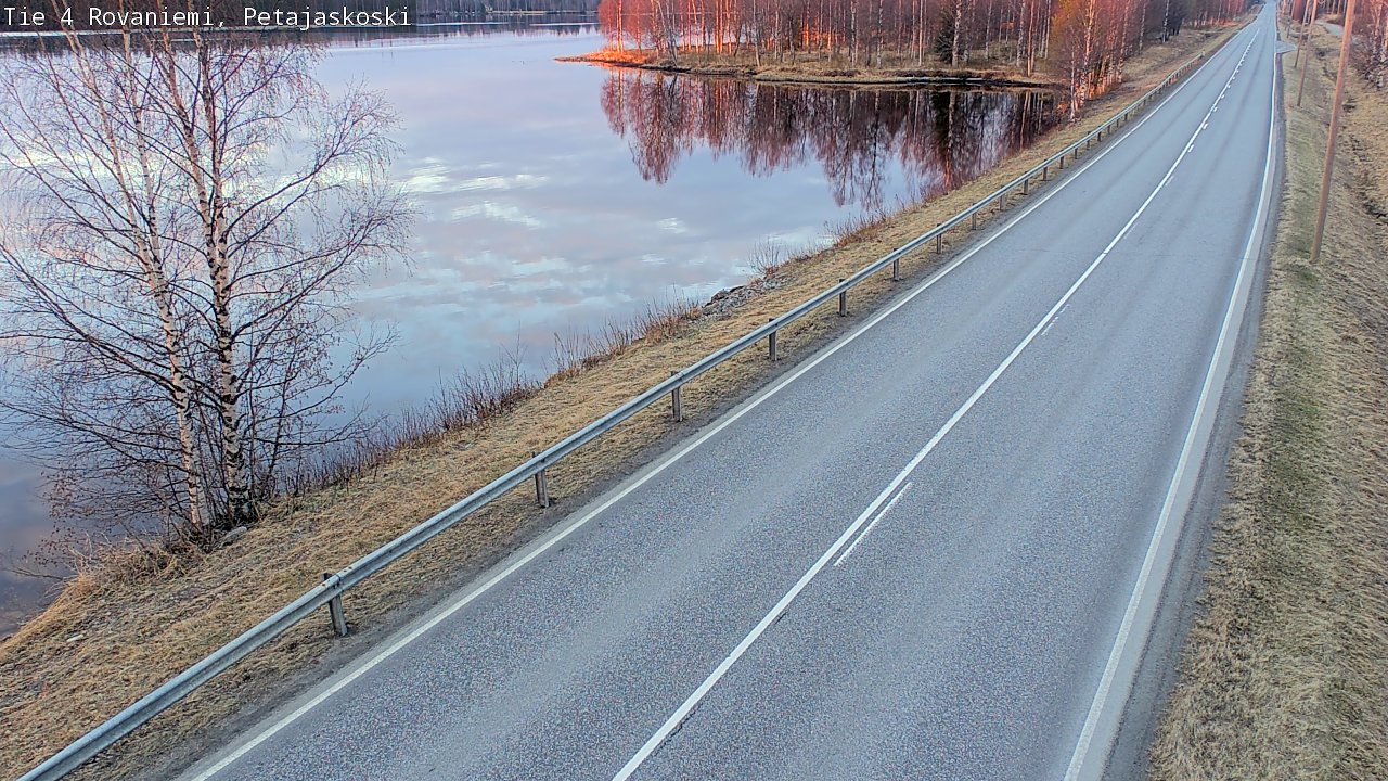 Weather Camera Image Road 4 Rovaniemi, Petäjäskoski, Rovaniemi, Lappi