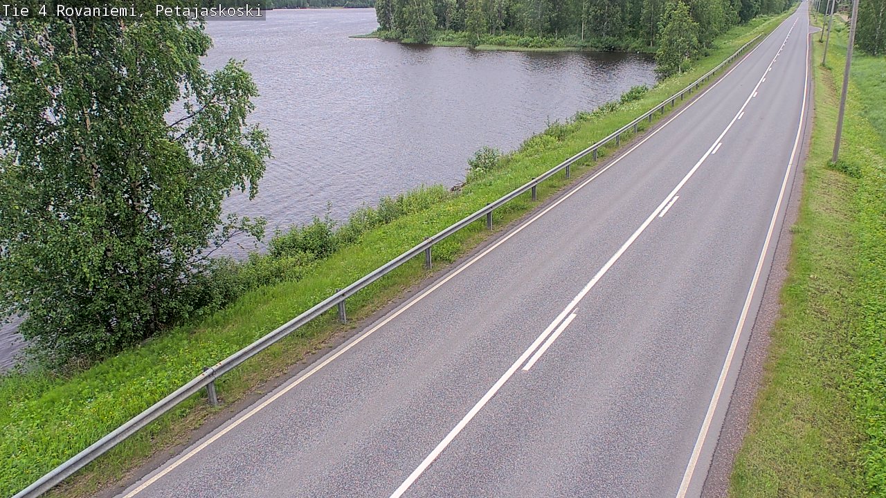 Weather Camera Image Väg 4 Rovaniemi, Petäjäskoski, Rovaniemi, Lappi