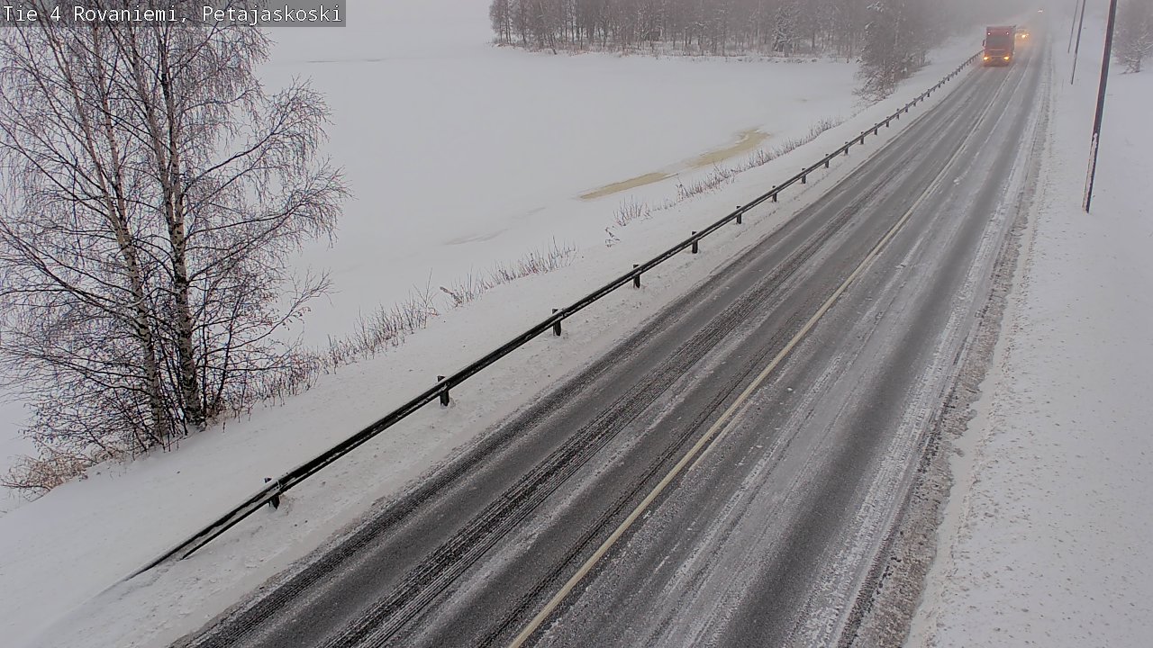 Weather Camera Image Väg 4 Rovaniemi, Petäjäskoski, Rovaniemi, Lappi