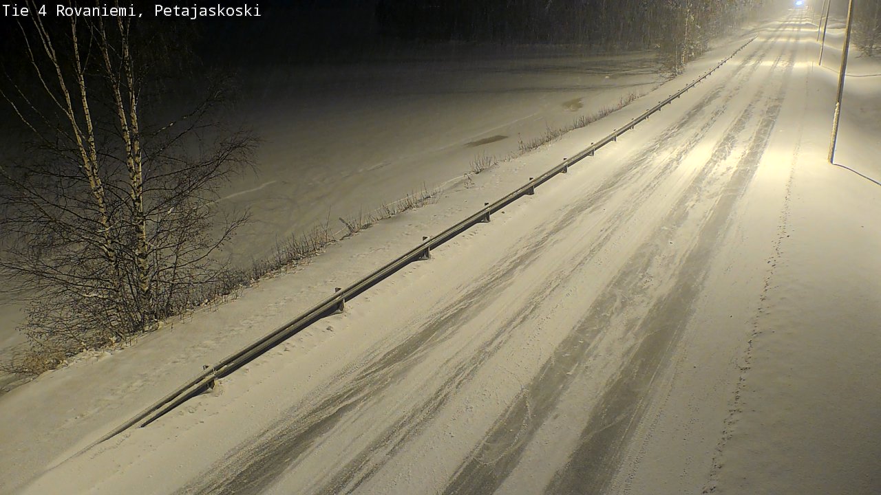 Weather Camera Image Road 4 Rovaniemi, Petäjäskoski, Rovaniemi, Lappi