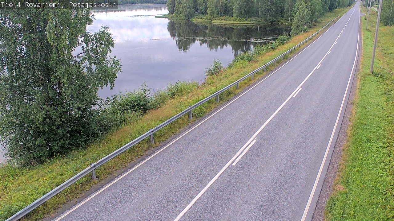 Weather Camera Image Road 4 Rovaniemi, Petäjäskoski, Rovaniemi, Lappi