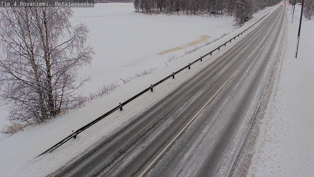 Weather Camera Image Väg 4 Rovaniemi, Petäjäskoski, Rovaniemi, Lappi