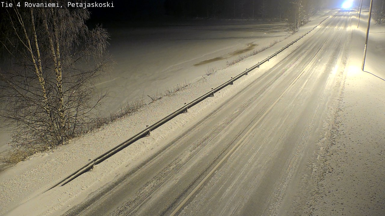 Weather Camera Image Road 4 Rovaniemi, Petäjäskoski, Rovaniemi, Lappi