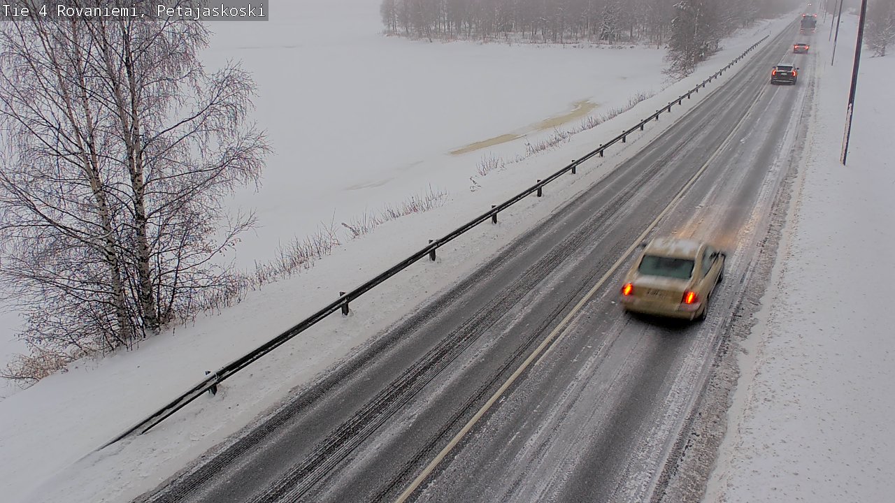 Weather Camera Image Väg 4 Rovaniemi, Petäjäskoski, Rovaniemi, Lappi