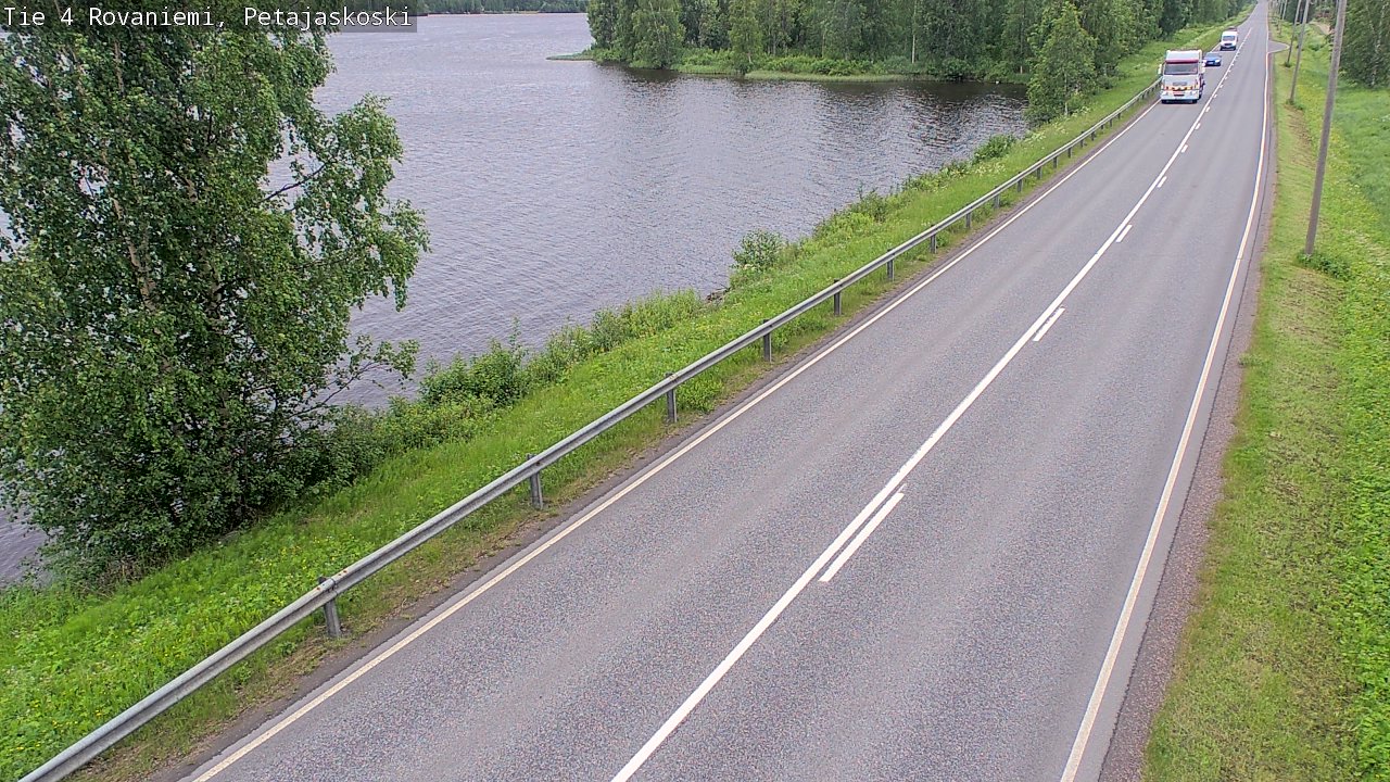 Weather Camera Image Väg 4 Rovaniemi, Petäjäskoski, Rovaniemi, Lappi