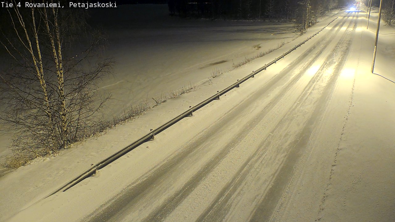 Weather Camera Image Road 4 Rovaniemi, Petäjäskoski, Rovaniemi, Lappi