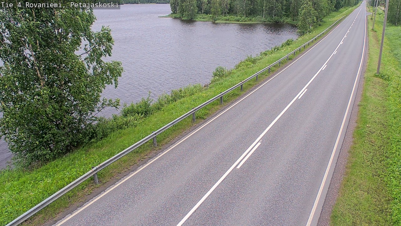 Weather Camera Image Road 4 Rovaniemi, Petäjäskoski, Rovaniemi, Lappi