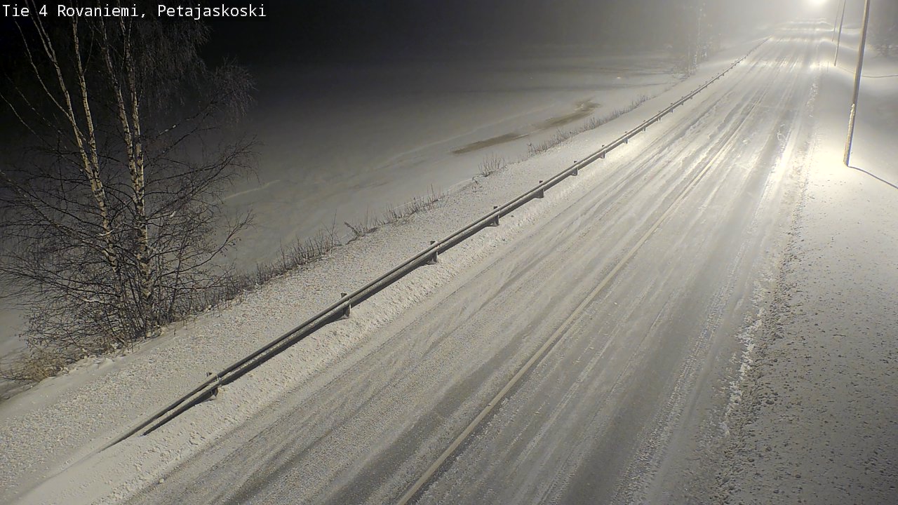 Weather Camera Image Road 4 Rovaniemi, Petäjäskoski, Rovaniemi, Lappi