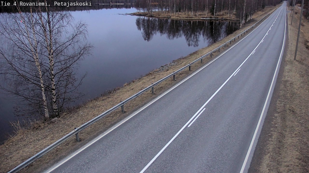 Weather Camera Image Väg 4 Rovaniemi, Petäjäskoski, Rovaniemi, Lappi