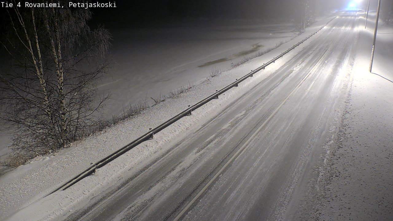 Weather Camera Image Road 4 Rovaniemi, Petäjäskoski, Rovaniemi, Lappi