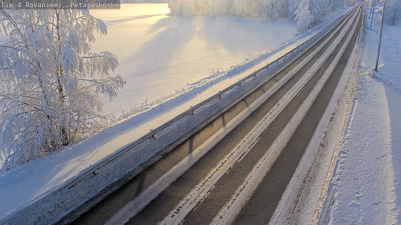Weather Camera Image Road 4 Rovaniemi, Petäjäskoski, Rovaniemi, Lappi