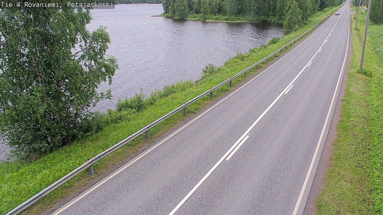 Weather Camera Image Road 4 Rovaniemi, Petäjäskoski, Rovaniemi, Lappi