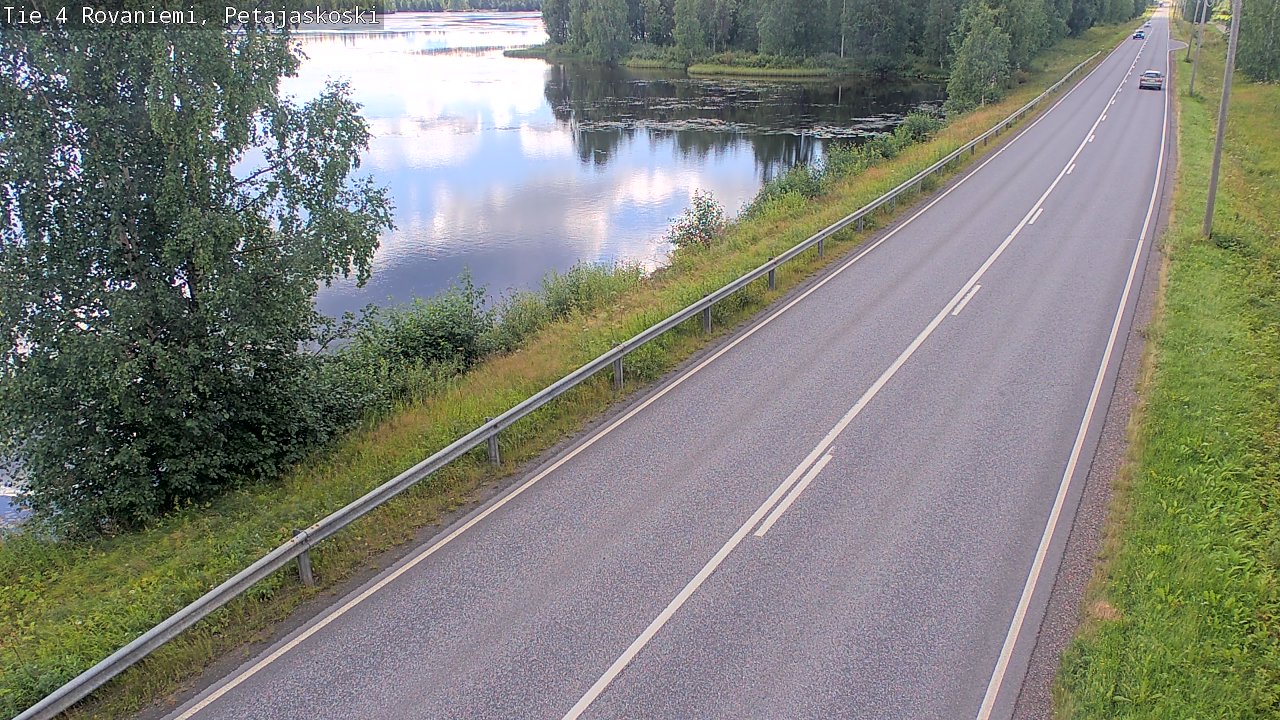 Weather Camera Image Road 4 Rovaniemi, Petäjäskoski, Rovaniemi, Lappi