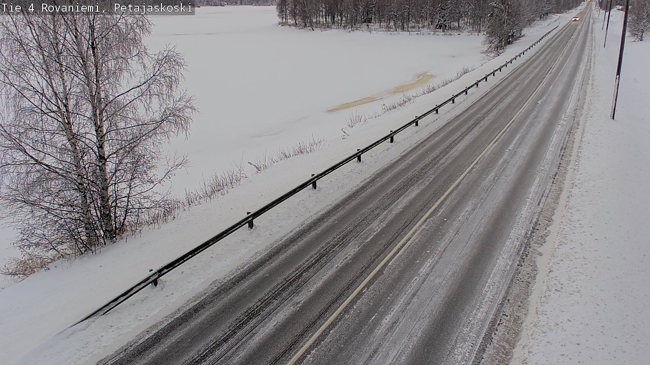 Weather Camera Image Väg 4 Rovaniemi, Petäjäskoski, Rovaniemi, Lappi
