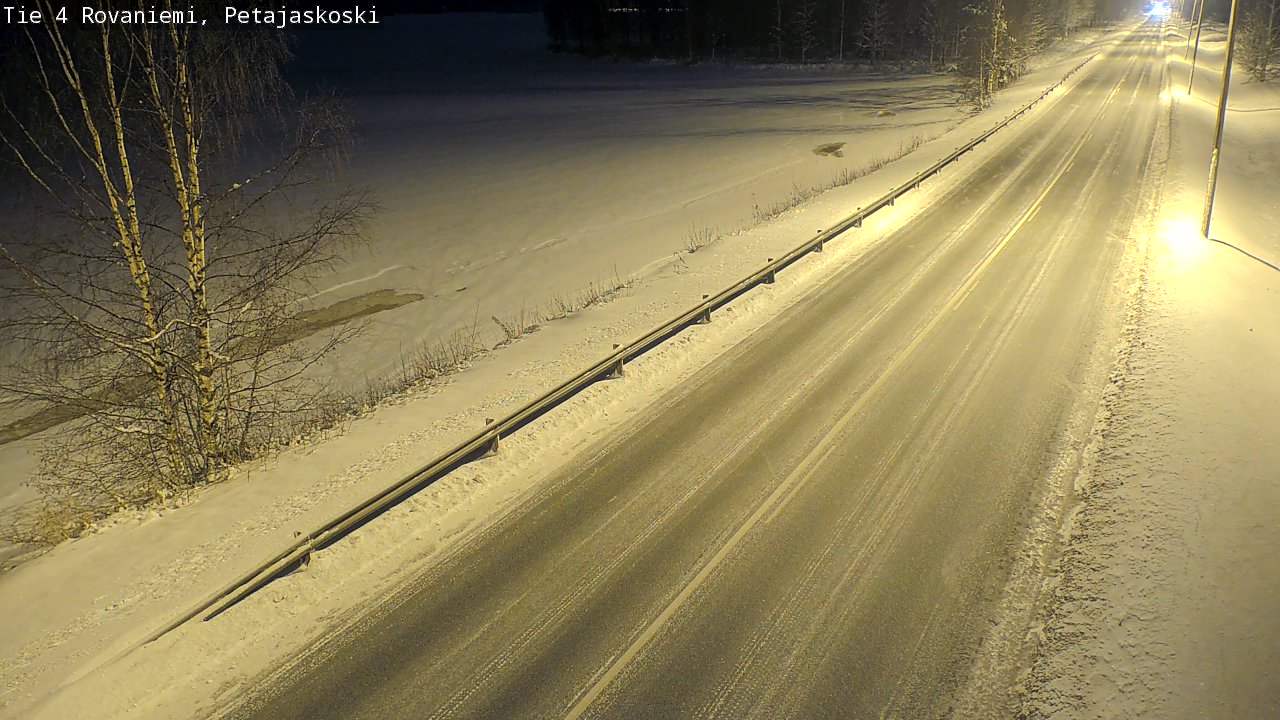 Weather Camera Image Road 4 Rovaniemi, Petäjäskoski, Rovaniemi, Lappi