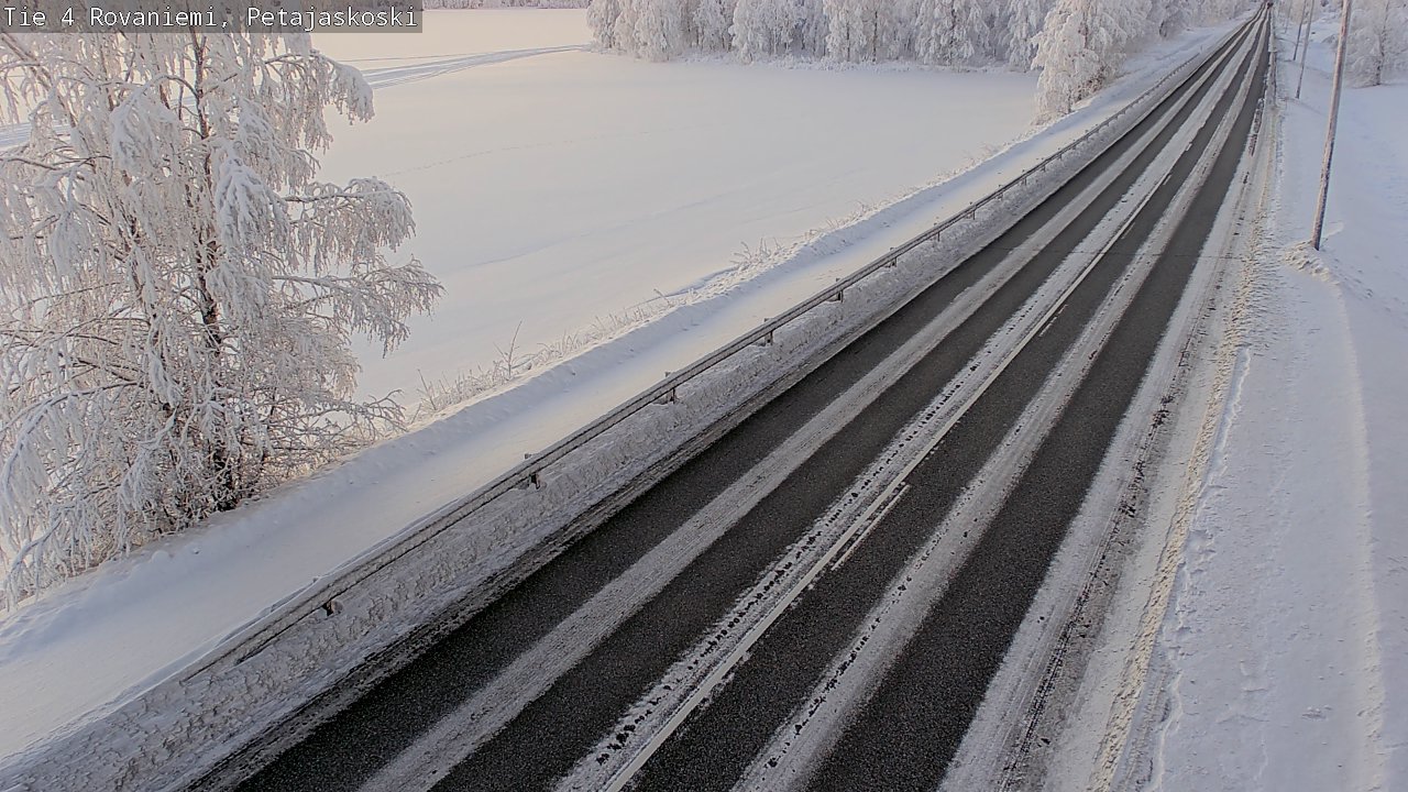 Weather Camera Image Road 4 Rovaniemi, Petäjäskoski, Rovaniemi, Lappi