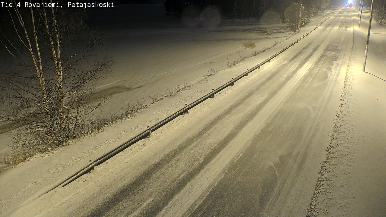 Weather Camera Image Road 4 Rovaniemi, Petäjäskoski, Rovaniemi, Lappi