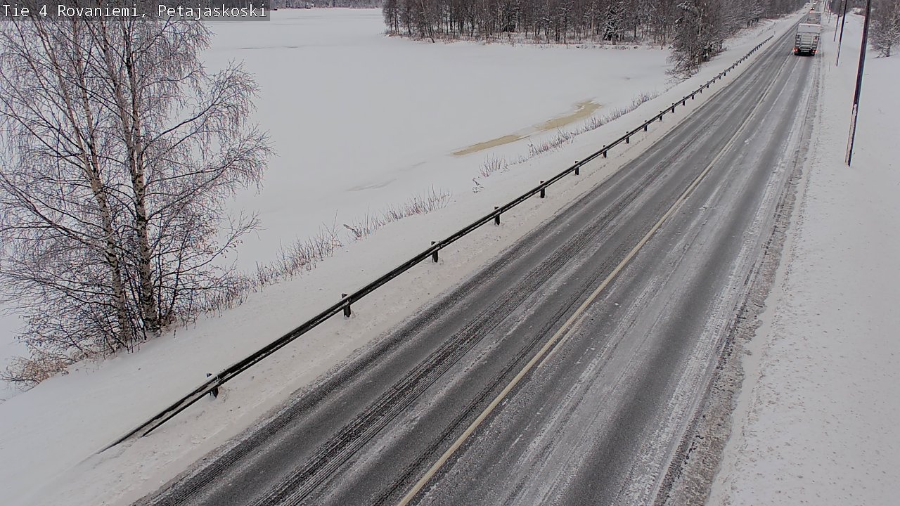 Weather Camera Image Väg 4 Rovaniemi, Petäjäskoski, Rovaniemi, Lappi