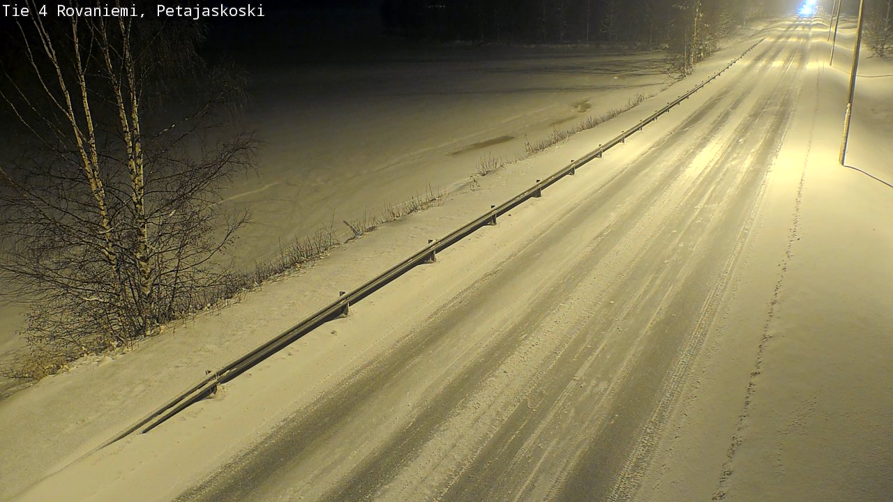 Weather Camera Image Road 4 Rovaniemi, Petäjäskoski, Rovaniemi, Lappi