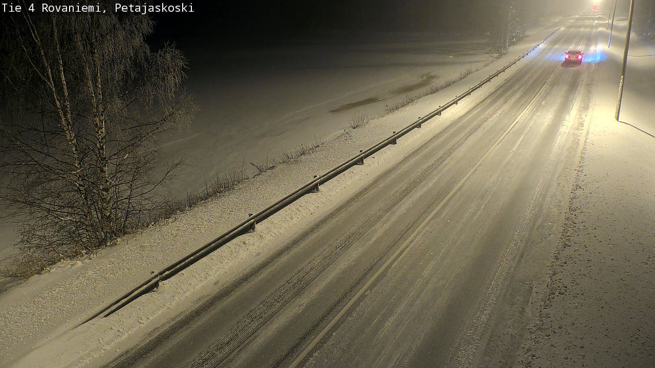 Weather Camera Image Road 4 Rovaniemi, Petäjäskoski, Rovaniemi, Lappi