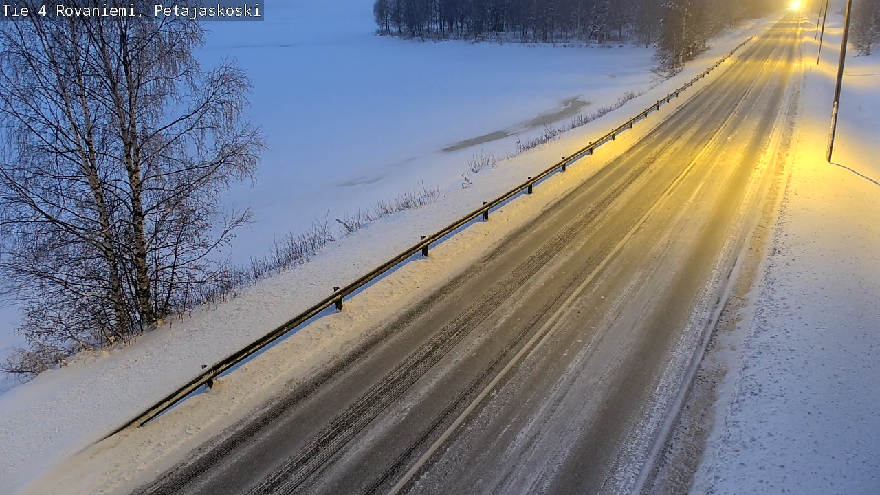 Weather Camera Image Road 4 Rovaniemi, Petäjäskoski, Rovaniemi, Lappi