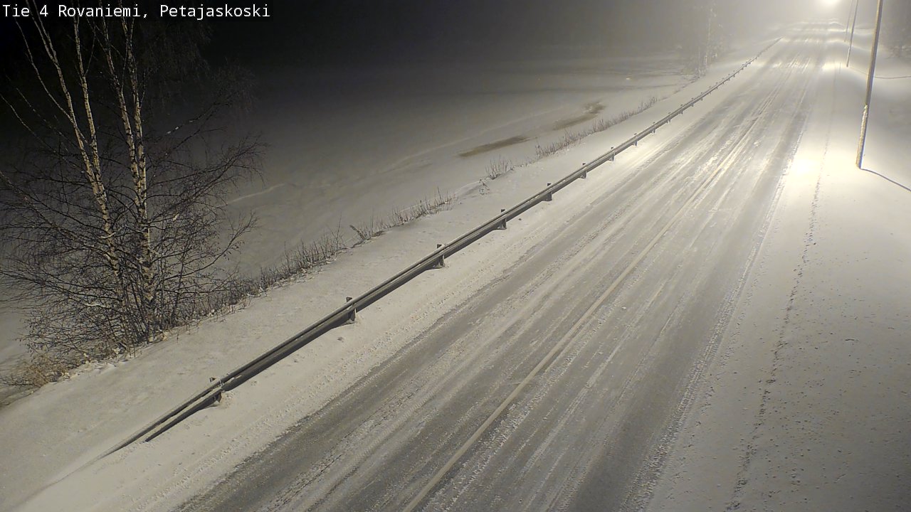 Weather Camera Image Road 4 Rovaniemi, Petäjäskoski, Rovaniemi, Lappi
