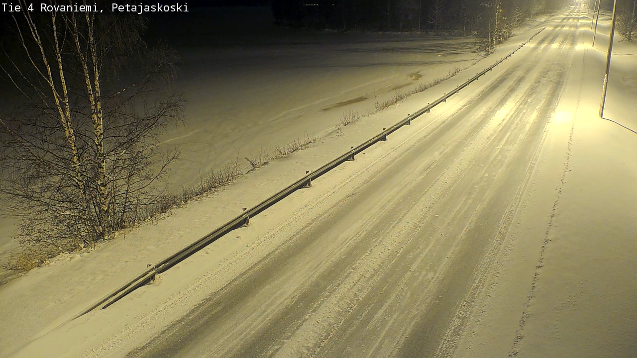 Weather Camera Image Road 4 Rovaniemi, Petäjäskoski, Rovaniemi, Lappi