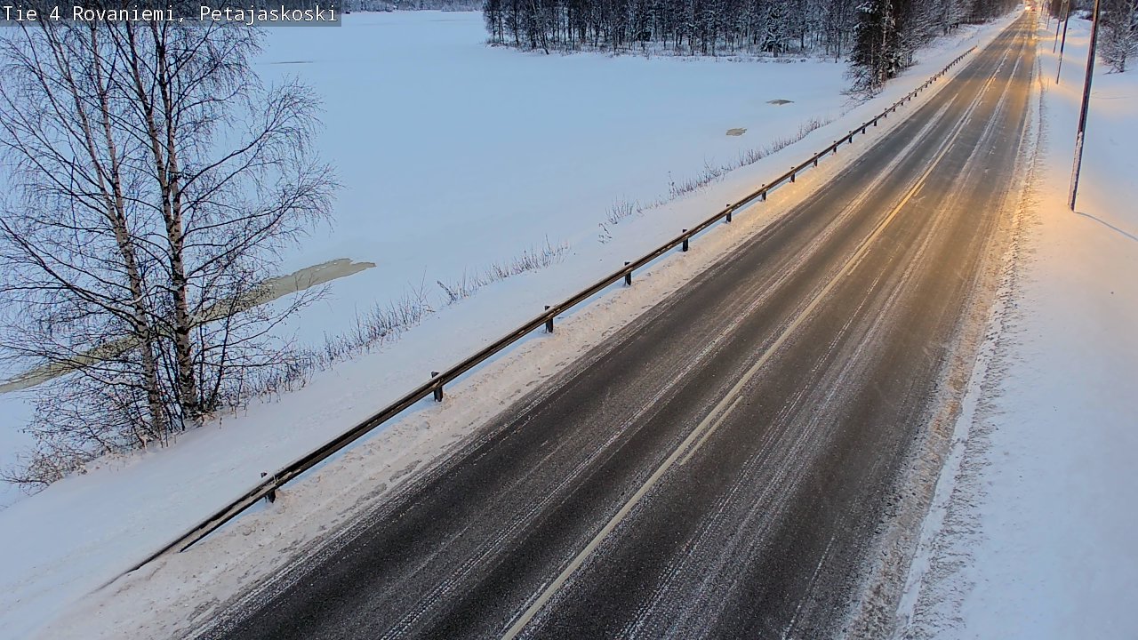 Weather Camera Image Road 4 Rovaniemi, Petäjäskoski, Rovaniemi, Lappi