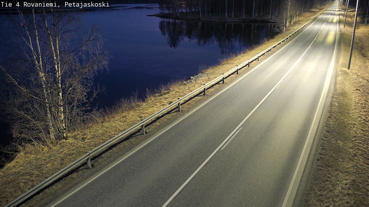 Weather Camera Image Road 4 Rovaniemi, Petäjäskoski, Rovaniemi, Lappi