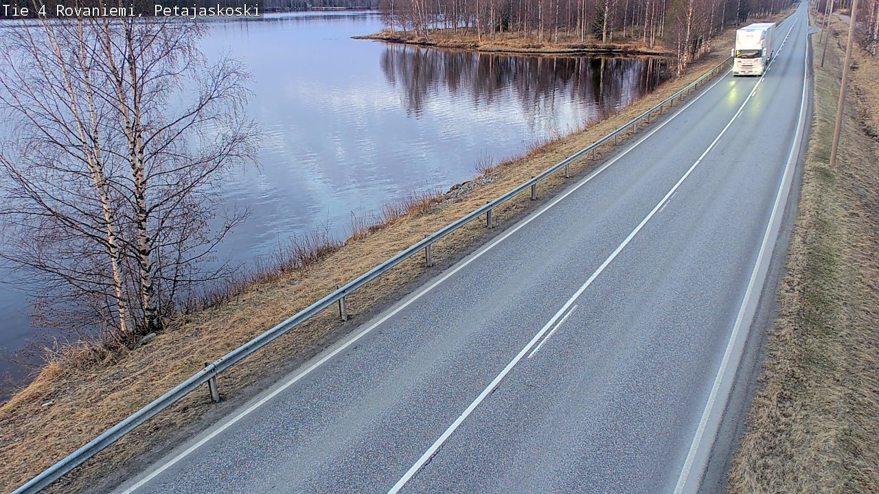 Weather Camera Image Road 4 Rovaniemi, Petäjäskoski, Rovaniemi, Lappi