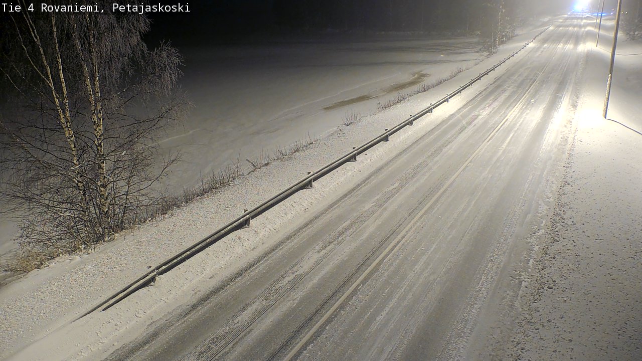 Weather Camera Image Road 4 Rovaniemi, Petäjäskoski, Rovaniemi, Lappi