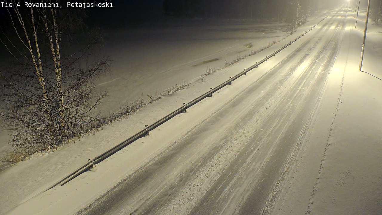 Weather Camera Image Road 4 Rovaniemi, Petäjäskoski, Rovaniemi, Lappi