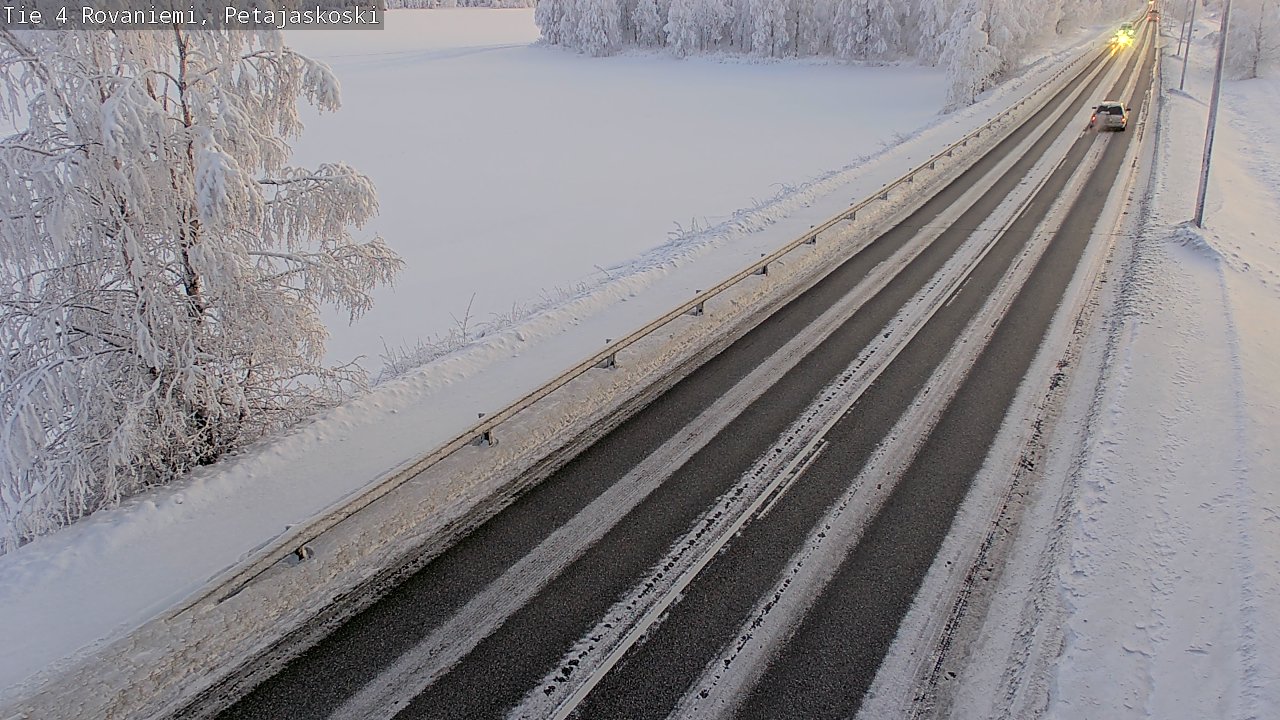 Weather Camera Image Road 4 Rovaniemi, Petäjäskoski, Rovaniemi, Lappi