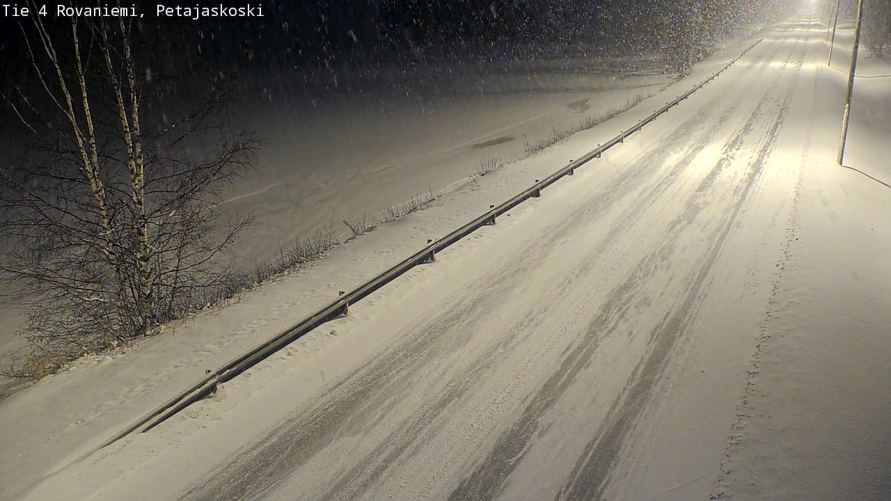 Weather Camera Image Road 4 Rovaniemi, Petäjäskoski, Rovaniemi, Lappi