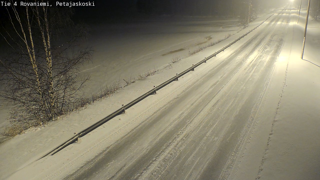 Weather Camera Image Road 4 Rovaniemi, Petäjäskoski, Rovaniemi, Lappi