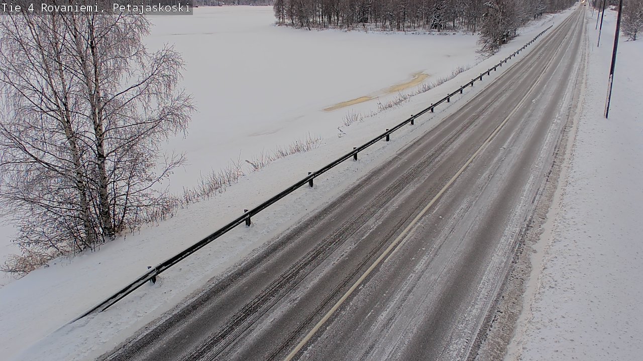 Weather Camera Image Väg 4 Rovaniemi, Petäjäskoski, Rovaniemi, Lappi