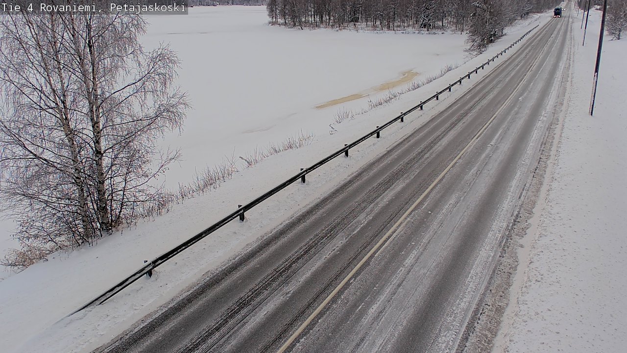 Weather Camera Image Väg 4 Rovaniemi, Petäjäskoski, Rovaniemi, Lappi