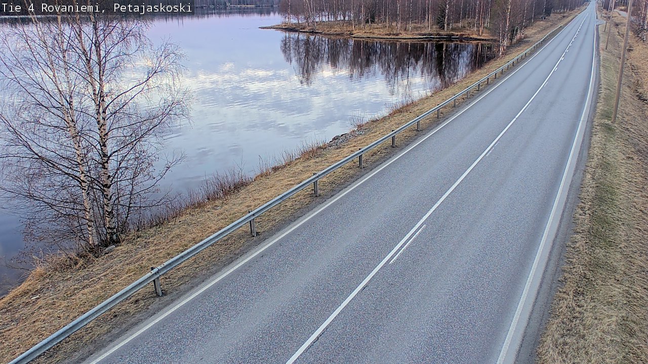 Weather Camera Image Road 4 Rovaniemi, Petäjäskoski, Rovaniemi, Lappi