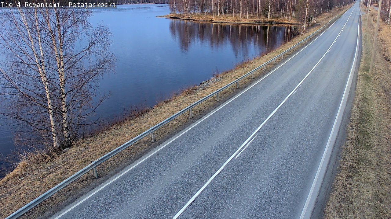 Weather Camera Image Road 4 Rovaniemi, Petäjäskoski, Rovaniemi, Lappi