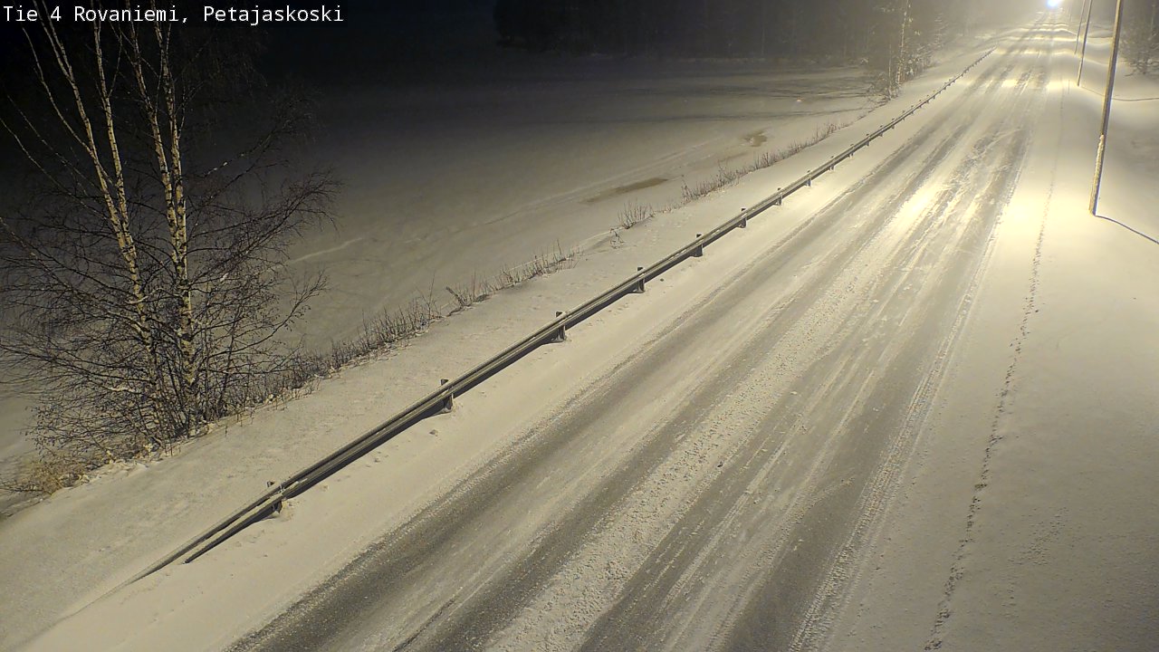 Weather Camera Image Road 4 Rovaniemi, Petäjäskoski, Rovaniemi, Lappi