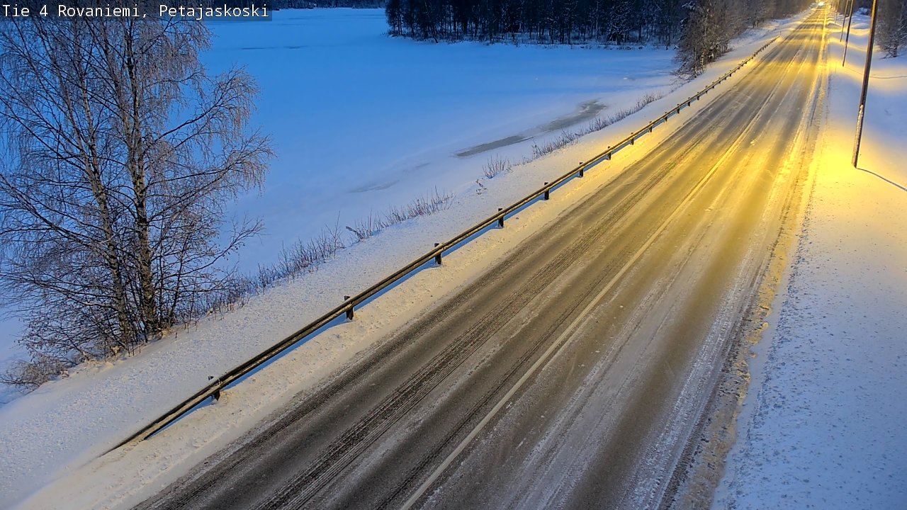 Weather Camera Image Väg 4 Rovaniemi, Petäjäskoski, Rovaniemi, Lappi